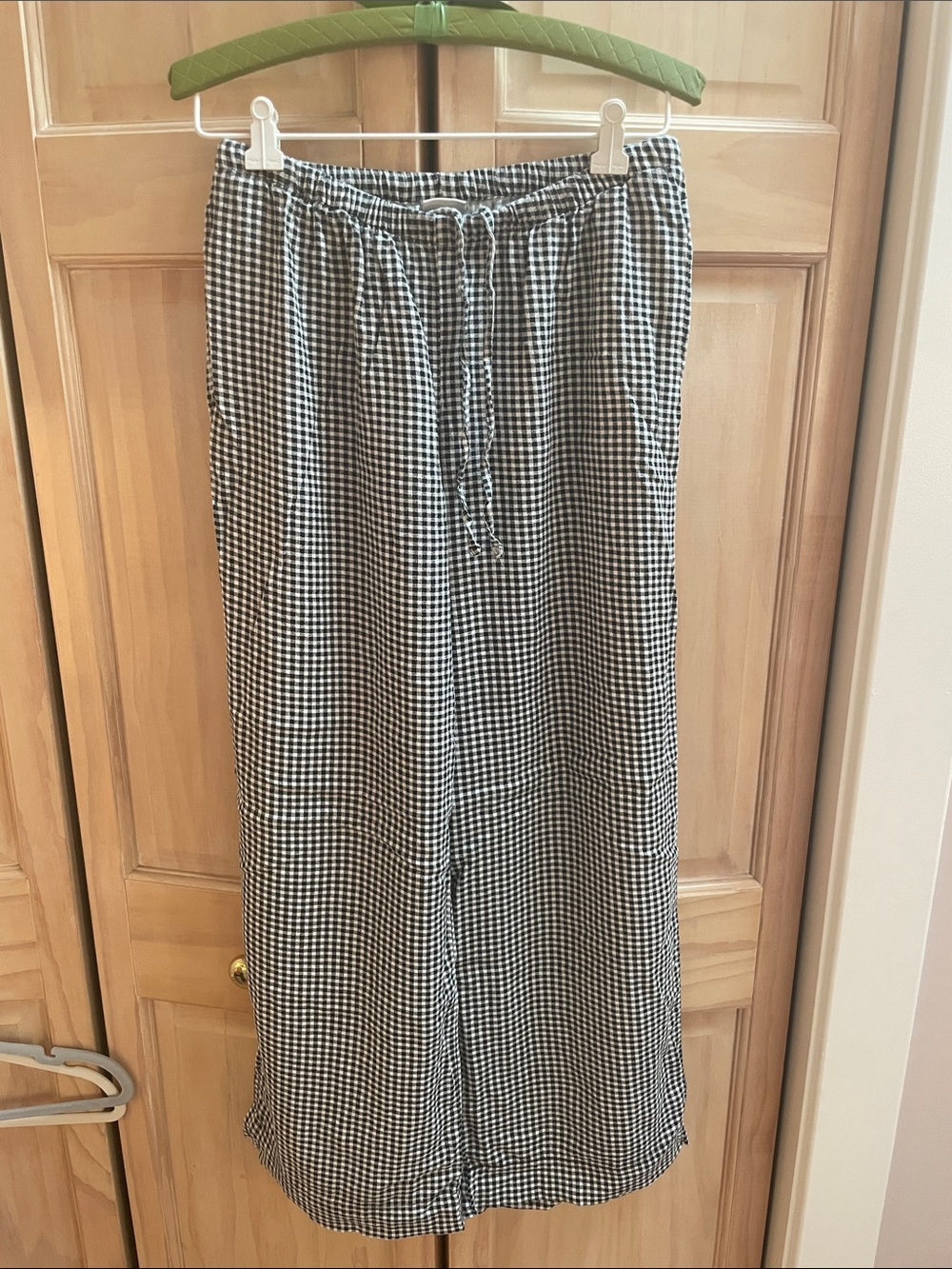 a new day Black & White Gingham Drawstring Sweatpants